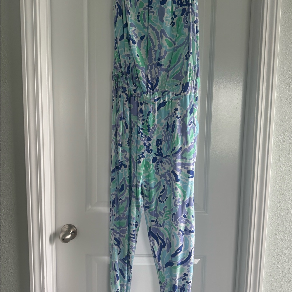 Stylish Blue and Green Lilly Pulitzer Jumpsuit